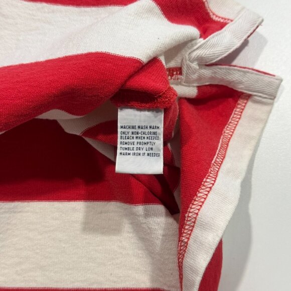 Vintage Polo Ralph Lauren Mens Long Sleeve Rugby Polo Shirt XL Red White Stripe - Picture 6 of 8